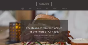 Italian Restaurant Responsive Website Template