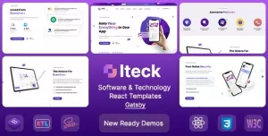 Iteck - Gatsby Software & Technology Template