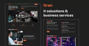 Itran - IT Solutions Company - Business Services Website Template