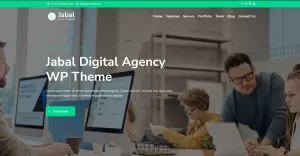 Jabal - Digital Agency One page WordPress Theme