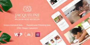 Jacqueline  Spa & Massage Salon Beauty WordPress Theme + Elementor