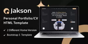 Jakson - Personal Portfolio/CV HTML Template.