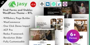 Jasy - Equestrian & Horse Stables WordPress Theme