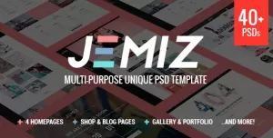 Jemiz - Ecommerce & CMS PSD Template