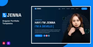 Jenna – Angular Personal Portfolio Template
