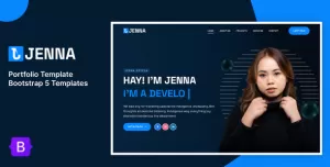 Jenna  – Bootstrap 5 Personal Portfolio