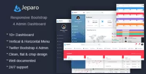 Jeparo - Responsive Bootstrap 4 Admin Dashboard Template