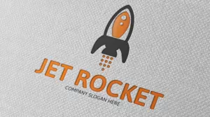 Jet - Rocket Logo - Logos & Graphics