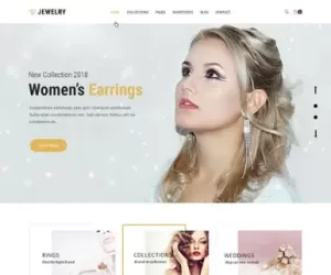 Jewellery Shop WordPress theme 4 stores online eCommerce portal shop