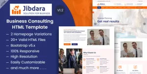 Jibdara - Business Consulting Services HTML Template