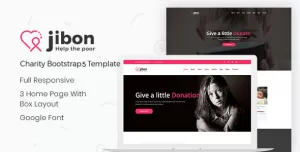 Jibon - Nonprofit Website Template using Bootstrap