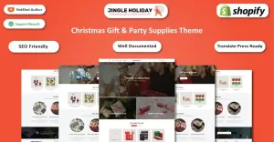 Jingle Holiday - Christmas Gifts & New Year Party Supplies Shopify Theme