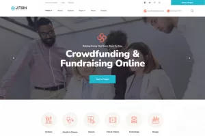 Jitsin - Crowdfunding Projects & Charity Template Kit