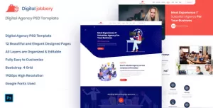Jobbery - Digital Business PSD Template
