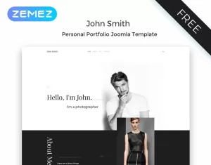 John Smith - Personal Page Elegant Joomla Template