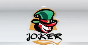 Joker Head Gambling Logo Vector File - TemplateMonster