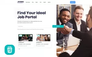 Jooben  Job Board Portal Website Template - TemplateMonster
