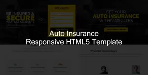 Jr. Auto Insurance Landing Page - Responsive HTML5 Template