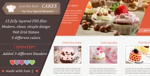 Just Cakes / PSD Theme