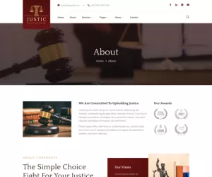 Justic – Law Firm & Legal Services Elementor Template Kit