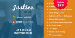 JUSTICE - Law & Business WordPress Theme