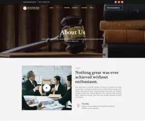Justicio - Law Firm & Attorney Elementor Template Kit