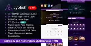 Jyotish - Astrology and Numerology HTML Template