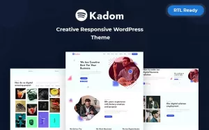 Kadom - Creative Responsive WordPress Theme - TemplateMonster