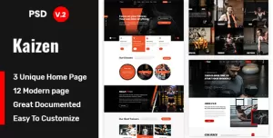 Kaizen – Gym and Fitness Template