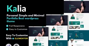 Kalia-Content Creator And Streamers Portfolio Wordpress theme