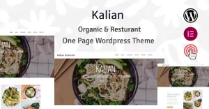 Kalian - Organic Restaurant WordPress Theme - TemplateMonster