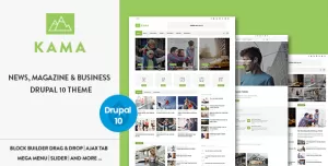 Kama - Responsive Magazine & Business Drupal 10 Theme