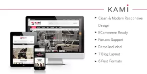 KAMI - Creative Magazine and Blog Drupal 7.6 Theme