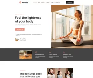 Karata - Yoga Teacher & Studio Elementor Template Kit