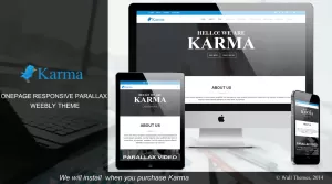 Karma - OnePage Responsive Weebly Theme