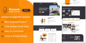 Kasuua - Architect & Design PSD Template