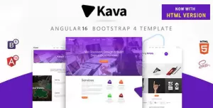 Kava - Angular 16, Bootstrap 4 and Html Multipurpose Site Template