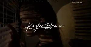 Kaylee - Personal Portfolio Website Template