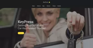 KeyPress - Car Key Replacement Service WordPress Theme