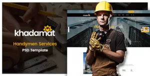 Khadamat - Handymen Services PSD Template