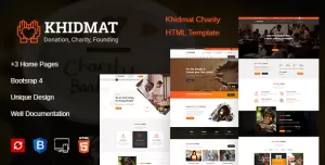 Khidmat Charity, Fundraising & Donation HTML Template