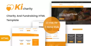 KiCharity - Charity & Fundraising HTML Template