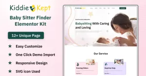 Kiddie Kept - Babysitter Finder Elementor Kit