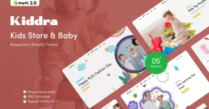 Kiddra - Kids Store & Baby Shop Responsive Shopify Theme