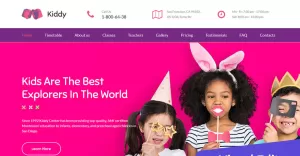 Kiddy - Kids Center & Kindergarten Premium Moto CMS 3 Template