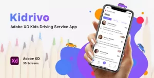 Kidrivo - Adobe XD Kids Driving Service App