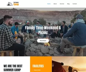 Kids Camp WordPress Theme Download Free for Summer Camps