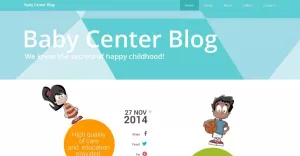 Kids Center Responsive Website Template - TemplateMonster