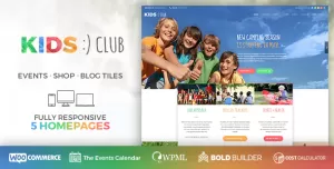 Kids Club - Kindergarten, School & Camp WordPress Theme