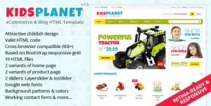 Kids Planet - Responsive Ecommerce/Blog HTML Theme